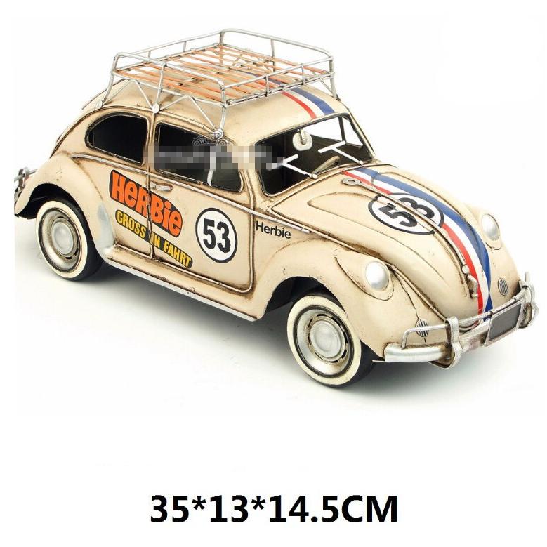 フォルクスワーゲン ビートル Beetle travel car ホワイト ブリキ製