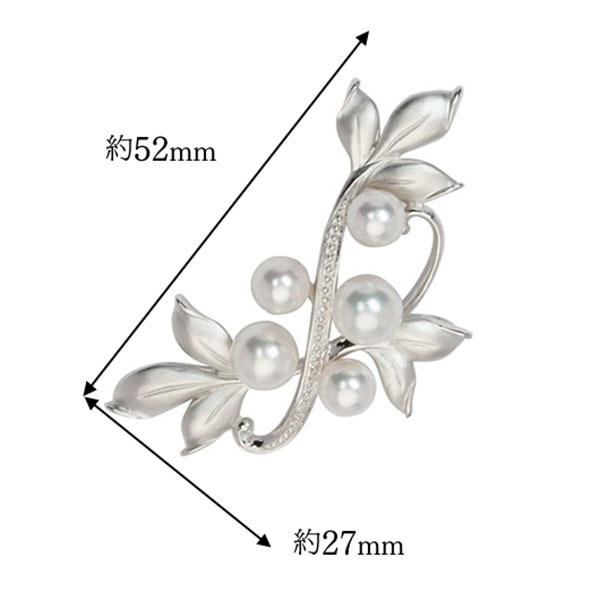 パール ブローチ パールブローチ 真珠ブローチ フォーマル 本真珠