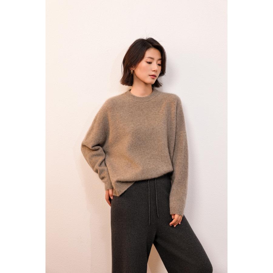 SHOKAY（ショーケイ) ウィメンズ・ヤク100％セーター (ブラウン