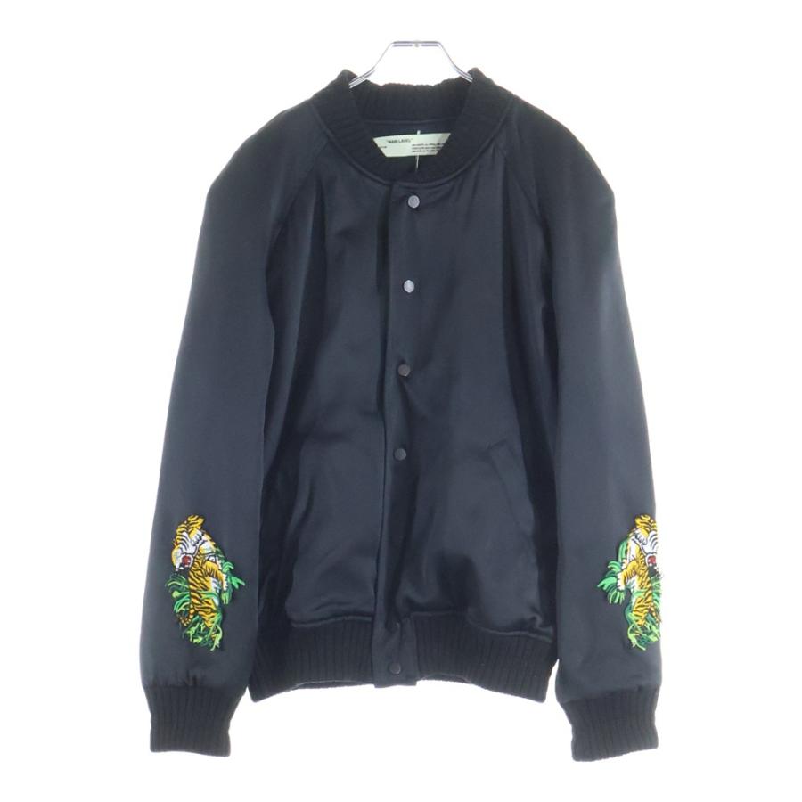 OFF-WHITE オフホワイト 17SS Souvenir Bomber Jacket ロゴ刺繍