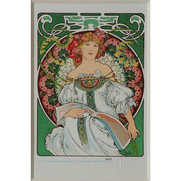 アルフォンス・ミュシャ リトグラフ（リクリエーション版）夢想