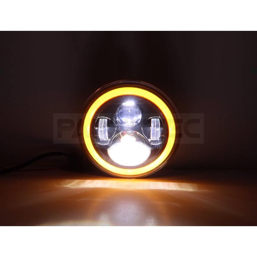 LED ヘッドライト 7インチ プロジェクター ユニット 1個 バイク 汎用