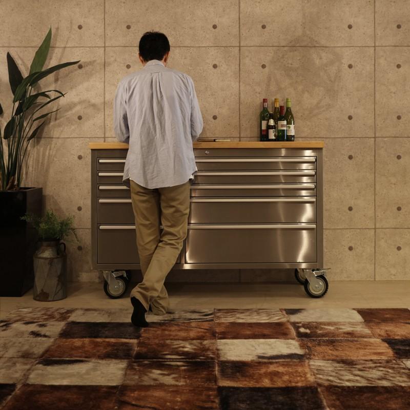 DDK ツールキャビネット 幅157cm ステンレス キッチンカウンター 作業