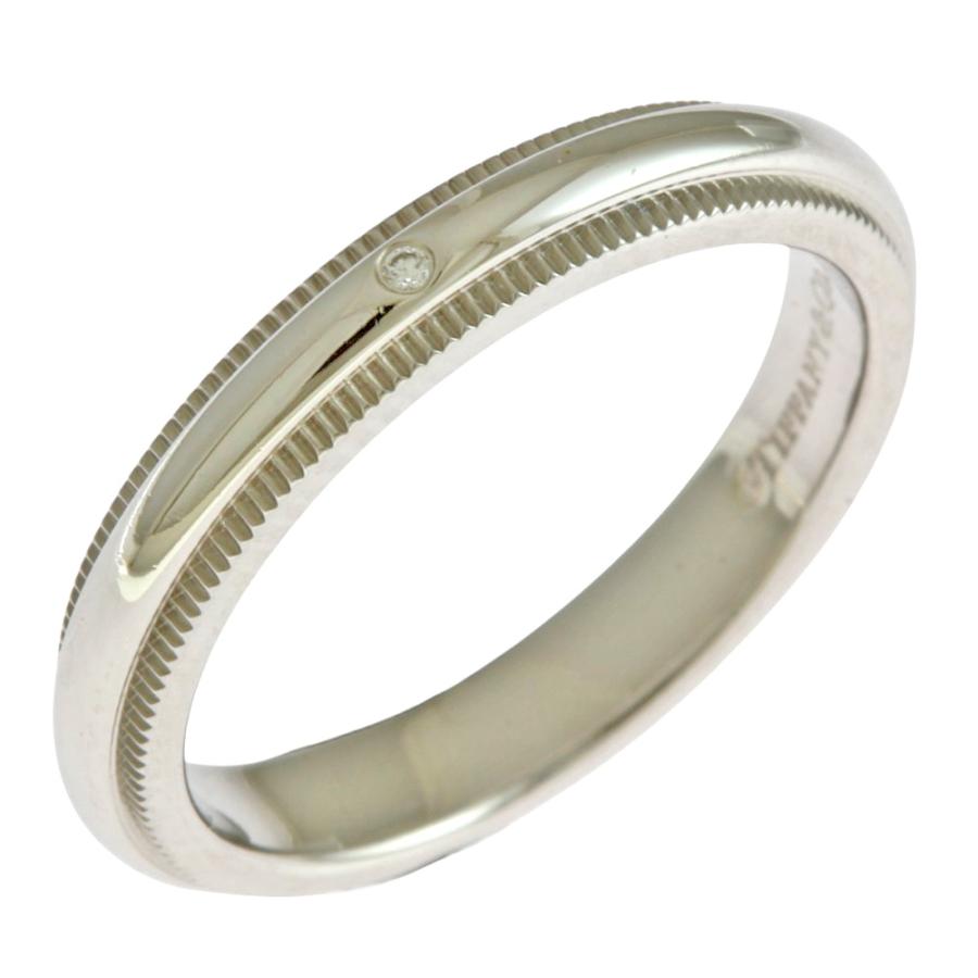 TIFFANY&Co.（ティファニー） ミルグレイン ダイヤモンド リング 指輪