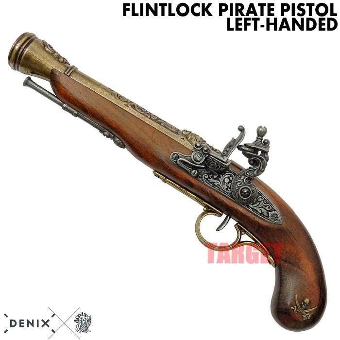 ☆DENIX フリントロック パイレーツピストル 左手用 ゴールド 1126/L