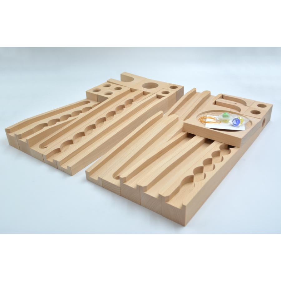 小さな大工さん 積み木 積木 ビー玉迷路 ビー玉転がし セット 日本製