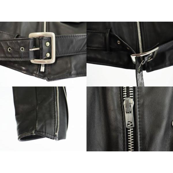 ショット SCHOTT 80〜90s USA製 バイカータグ IDEALジップ レザー