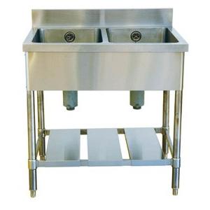 LIXIL（リクシル） 業務用シンク 業務用流し台 屋内用 ステンレス 二槽