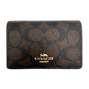 COACH（コーチ） 名刺入れ ☆COACH☆ フラップ カードケース ブラック