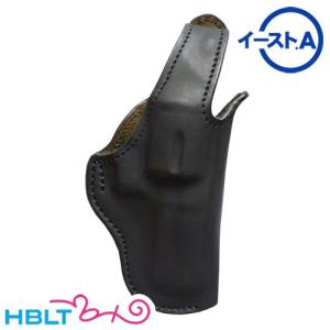 リボルバー 3.5in〜4in 革製 ショルダーホルスター （黒） コルト