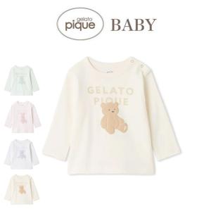 gelato pique（ジェラートピケ） キッズ kids ぬいぐるみワンポイントT