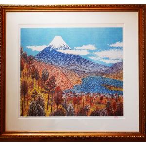 山下 清 【富田林の花火】リトグラフ／限定300部／新品額装／送料無料