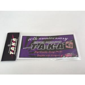 TAKA10周年記念ステッカー ピンク : パーツショップTAKA - 通販