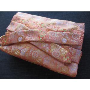 13絃用 お箏/お琴ケース 琴袋(丸袋) 切替し七丁 大松皮 青色 009