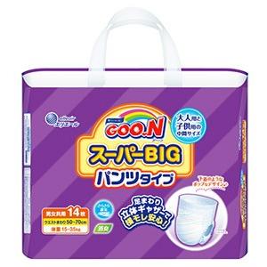 GOO.N 大王製紙 エリエール グーン スーパーBIG パンツタイプ 男女共用