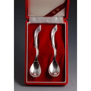 銀食器カトラリー「ニュークラウン」スプーン2本セット・銀製品・ : 銀