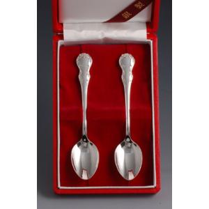 銀食器カトラリー「ニュークラウン」スプーン2本セット・銀製品・ : 銀