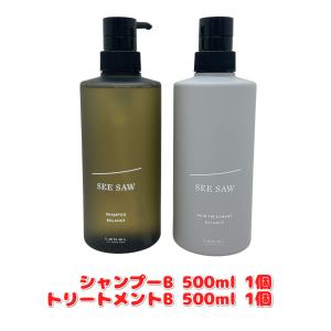 SEE/SAW セット品 ヘア＆スキャルプシャンプーB 500ml＆ヘア