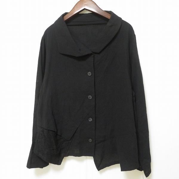 snc ジウセンソユニコ 慈雨 Sensounico ジャケット 40 黒 麻混