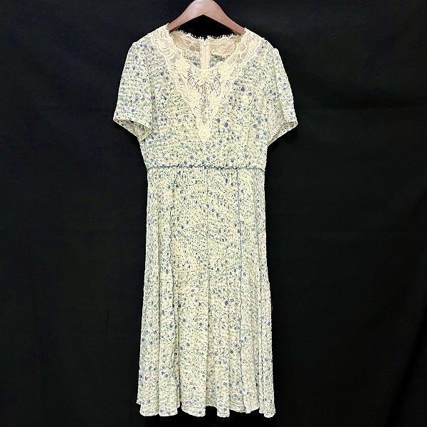 snc インポートロッサ import Rossa ワンピース 44 アイボリー 青 緑