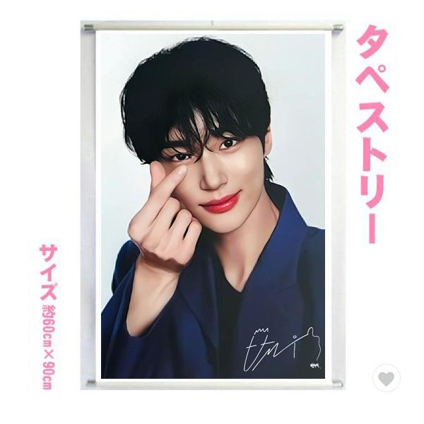 ピョンウソク ピョン・ウソク 60cm×90cmサイズ タペストリー tape0719