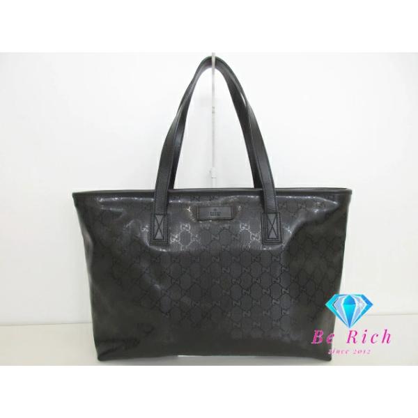 GUCCI（グッチ） トートバッグ 211137 GG インプリメ 黒 ブラック PVC