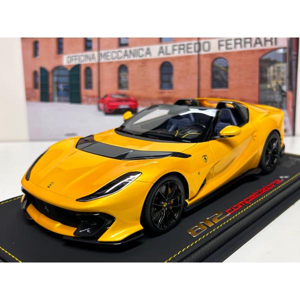 B.B.R BBR 1/18 Ferrari 812 Competizione A Giallo Tristrato