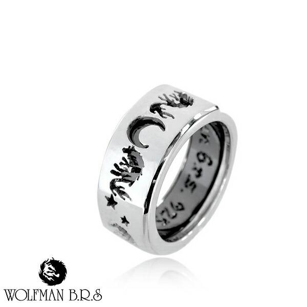 WOLFMAN B.R.S（ウルフマンBRS） リング 指輪 ムーン スター ウルフ