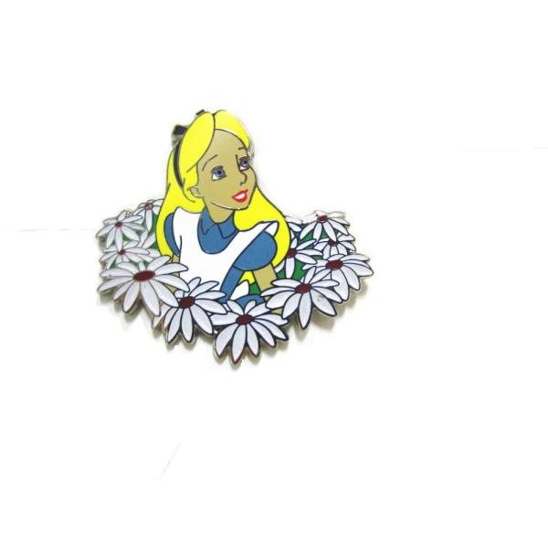 ふしぎの国のアリス w/ フラワー ピンバッジ 不思議の国のアリス Alice