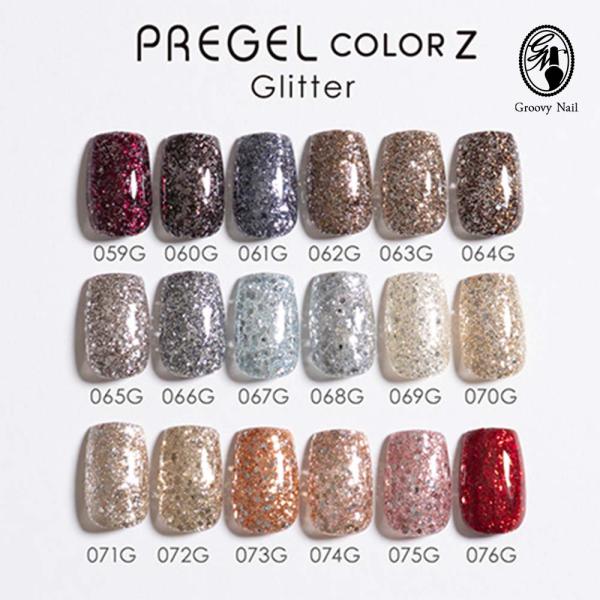 PREGEL プリジェル カラーZ グリッターカラー PZ-059G〜076G 全18色 3g