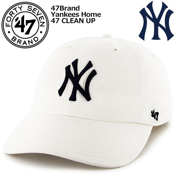 47（フォーティーセブン） 47Brand Yankees Home 47 CLEAN UP WHITE b