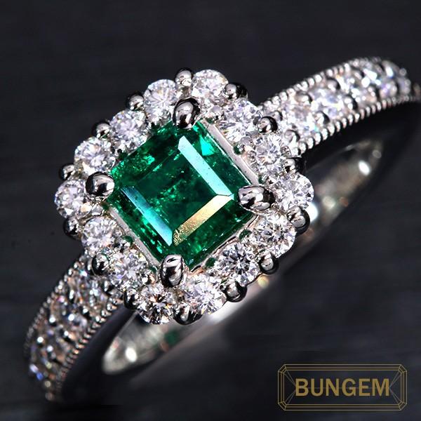 コロンビア産 エメラルド 1.カラット リング/指輪 PT900 一生ものの1