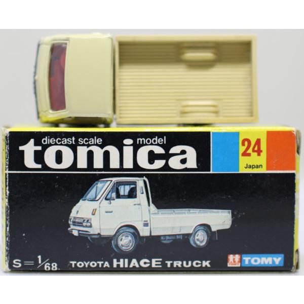 USED】トミカ 黒箱 24 トヨタ ハイエース トラック 1/68 日本製