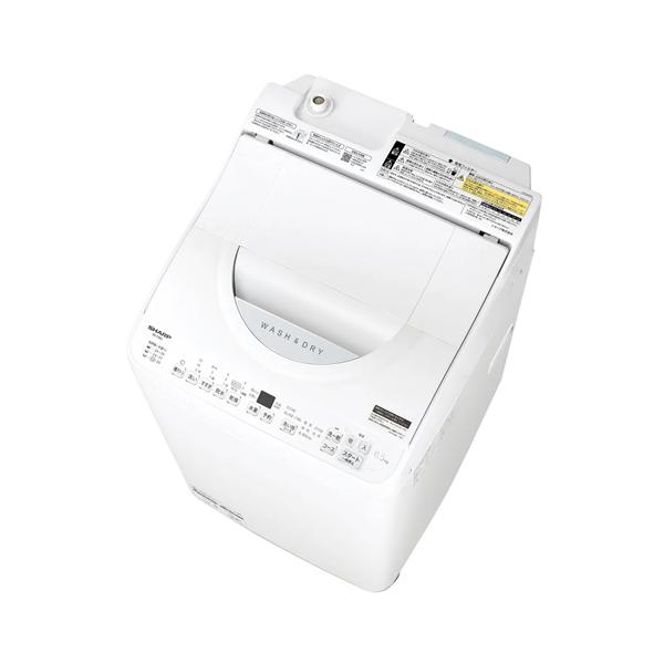 SHARP（シャープ） ES-TX6J-W タテ型洗濯乾燥機 ホワイト系 洗濯6.5kg