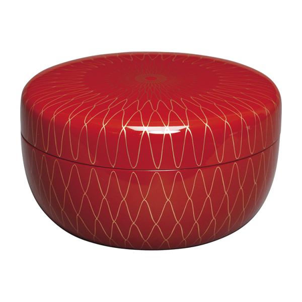 菓子器 食籠 朱塗 金網目 木質 茶道具 茶道 : 和空間ヤフーショップ