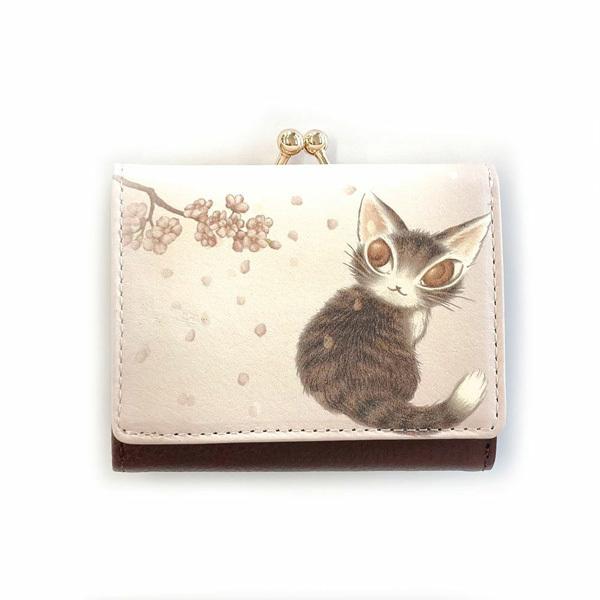 わちふぃーるど（WachiField） がま口三つ折り財布 サクラサク わちふ