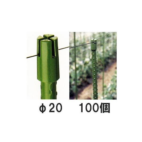 100個セット) 園芸支柱用 十字キャップ φ20mm用 sins : ザ・タッキー