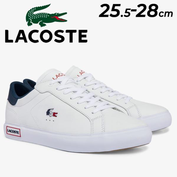 LACOSTE（ラコステ） メンズ レザー スニーカー LACOSTE POWERCOURT