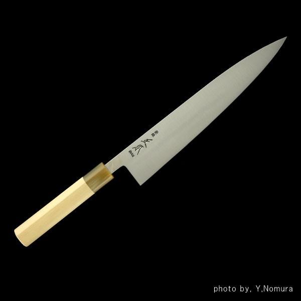 正本総本店 MASAMOTO 本霞・玉白鋼 水牛柄牛刀 包丁 240mm KS3124