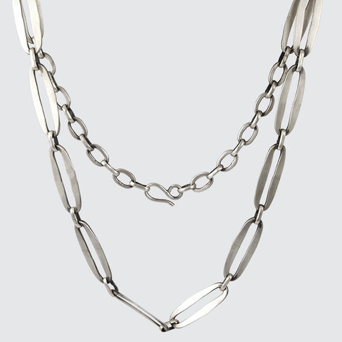 Hammered Oval Link Chain Necklace – Jane Diaz NY