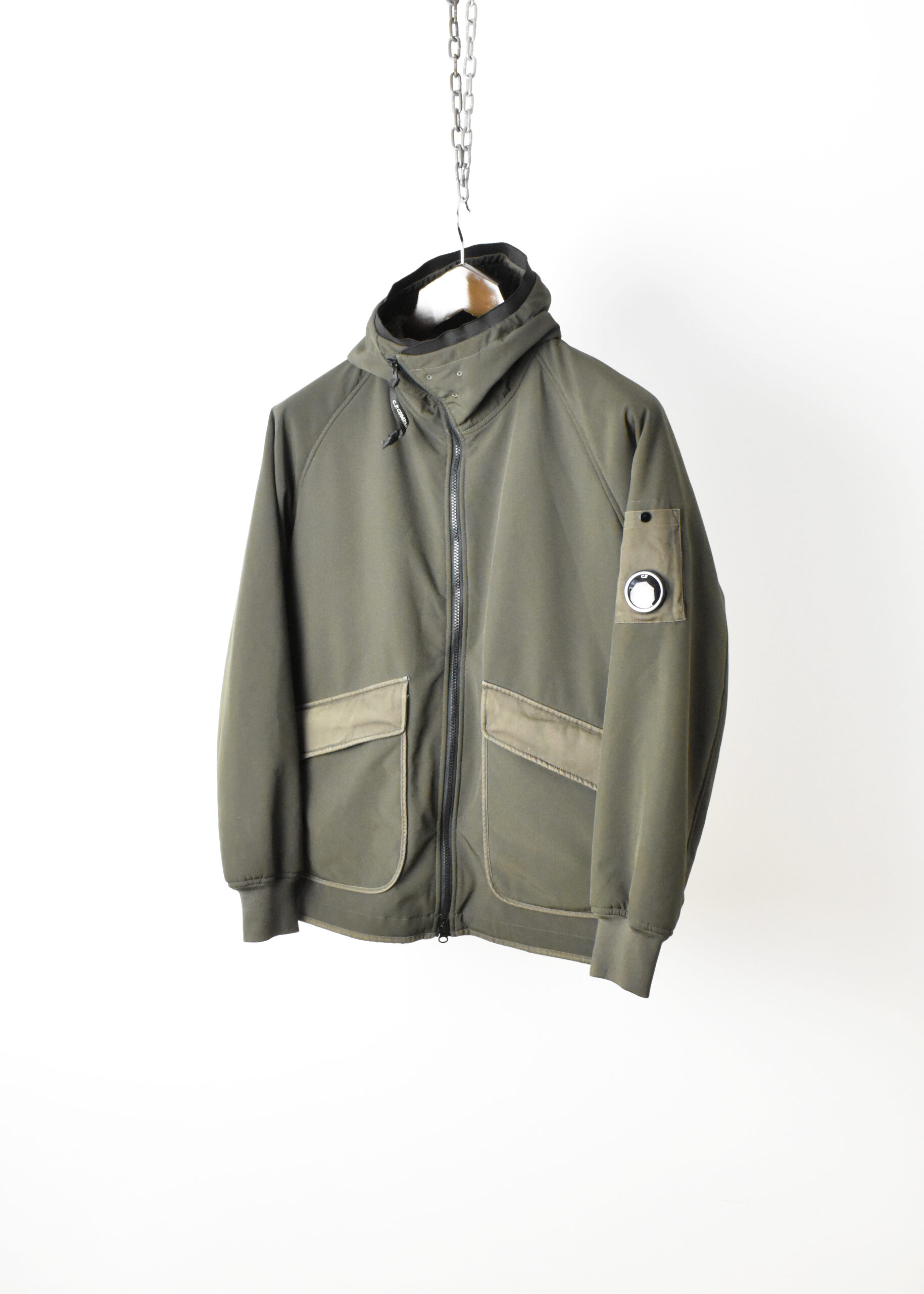 AW18 C.P. COMPANY (CP) FLEECE LINED SOFT SHELL JACKET - Jazzy Badger