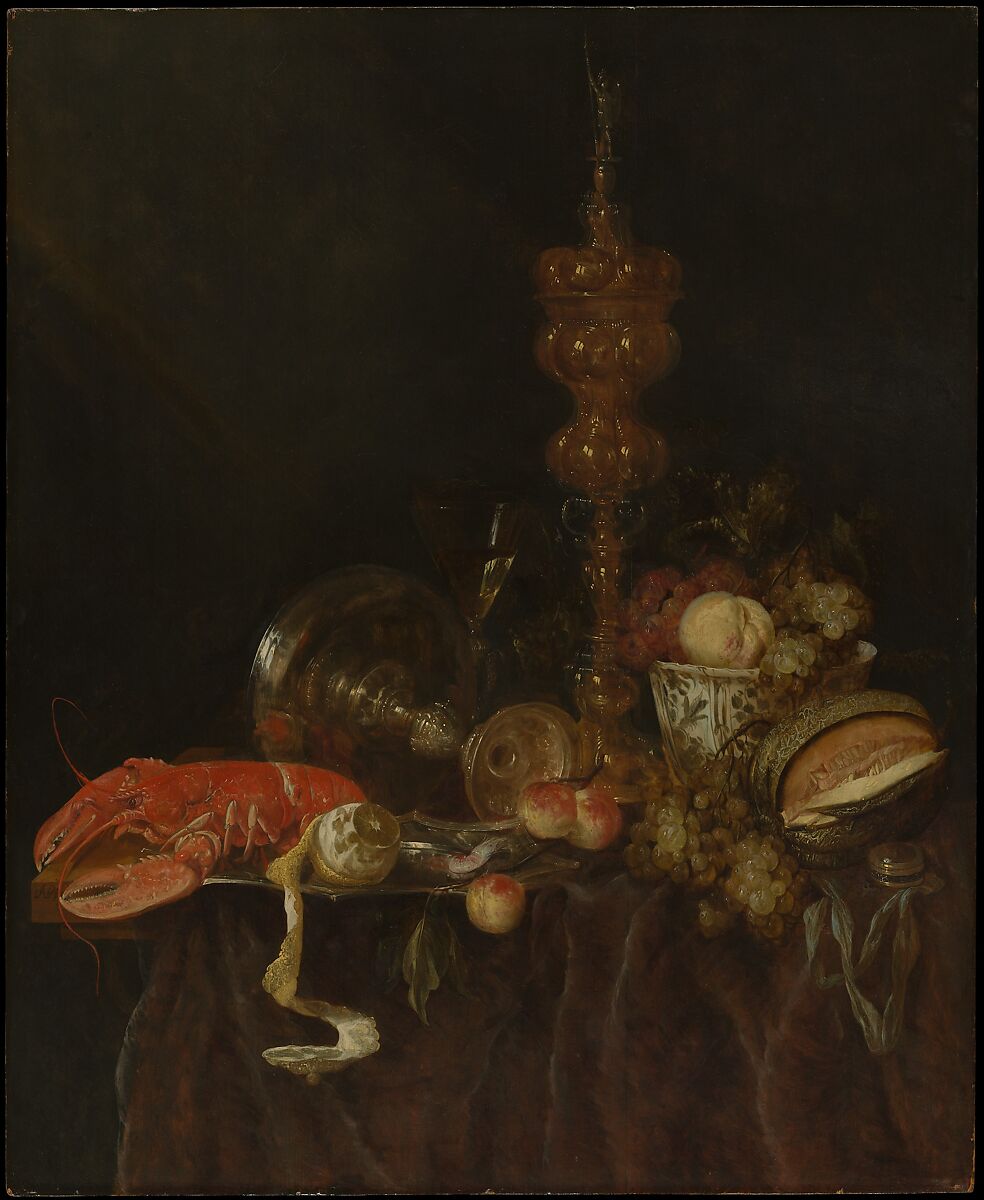 休息中のロブスターと果物 Still Life with Lobster and Fruit
