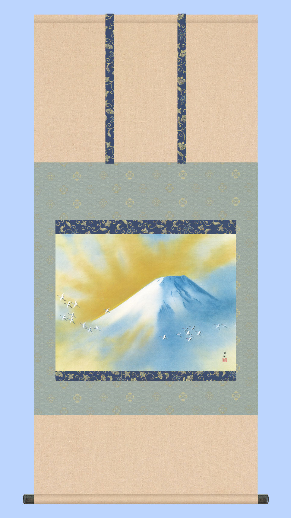 名画複製画掛け軸 霊峰飛翔 横山大観 – 寿鳳人形の東芸