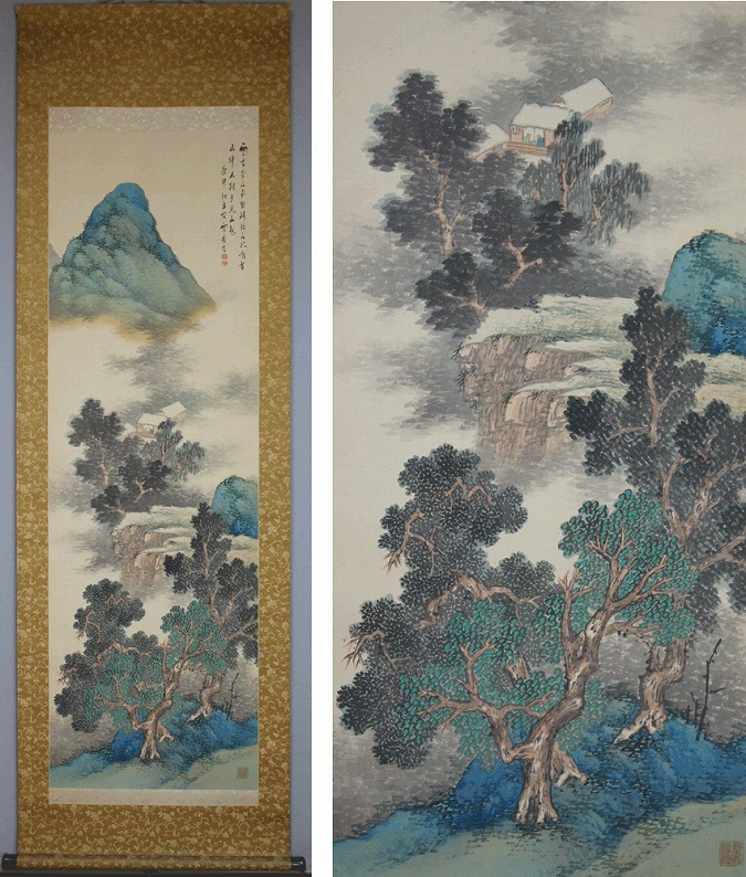 赤松雲嶺 山居幽趣図 | 掛軸(掛け軸)販売／表装ご依頼は掛軸いっぷく