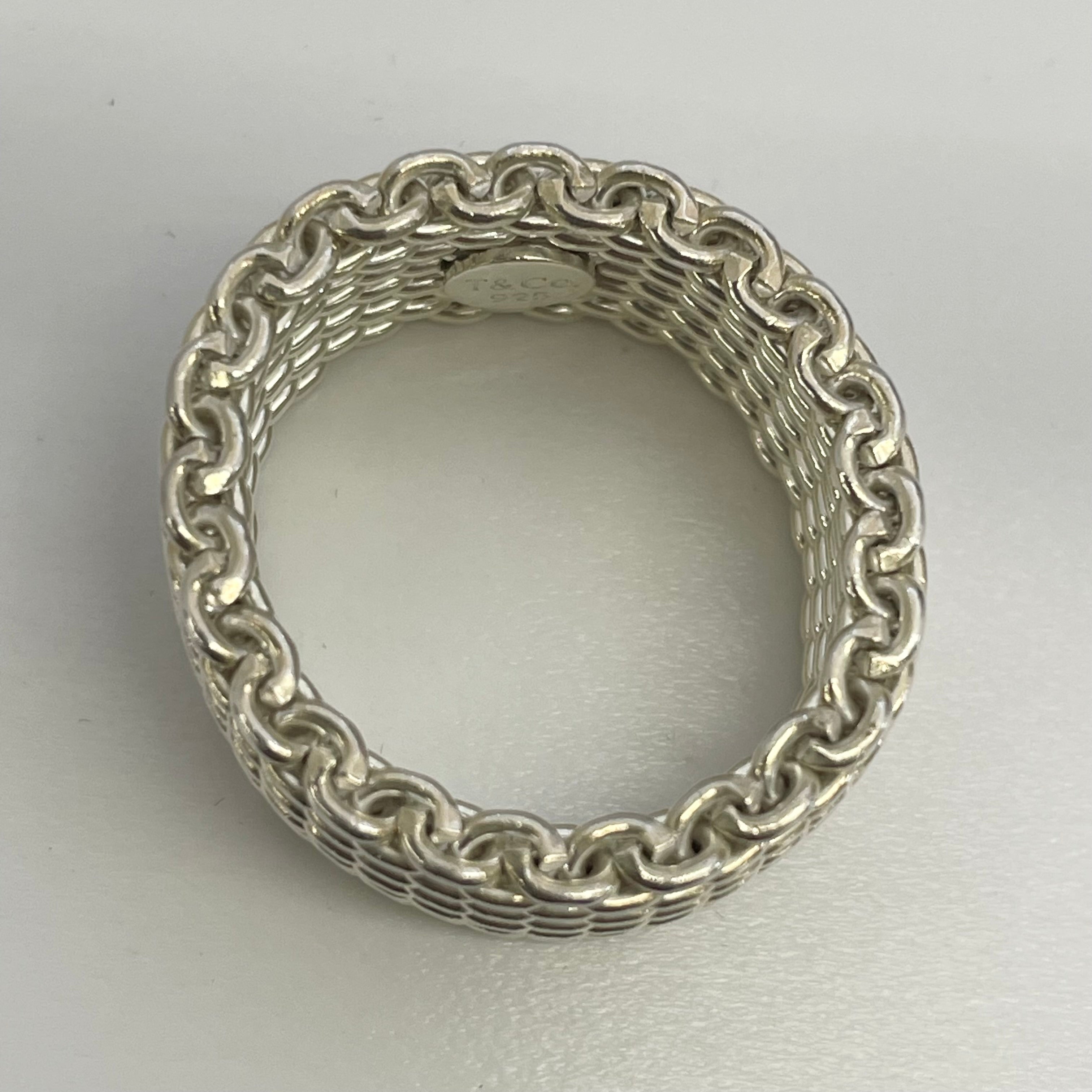 送料無料】_ TIFFANY &Co_（ティファニー）_サマセットメッシュリング_