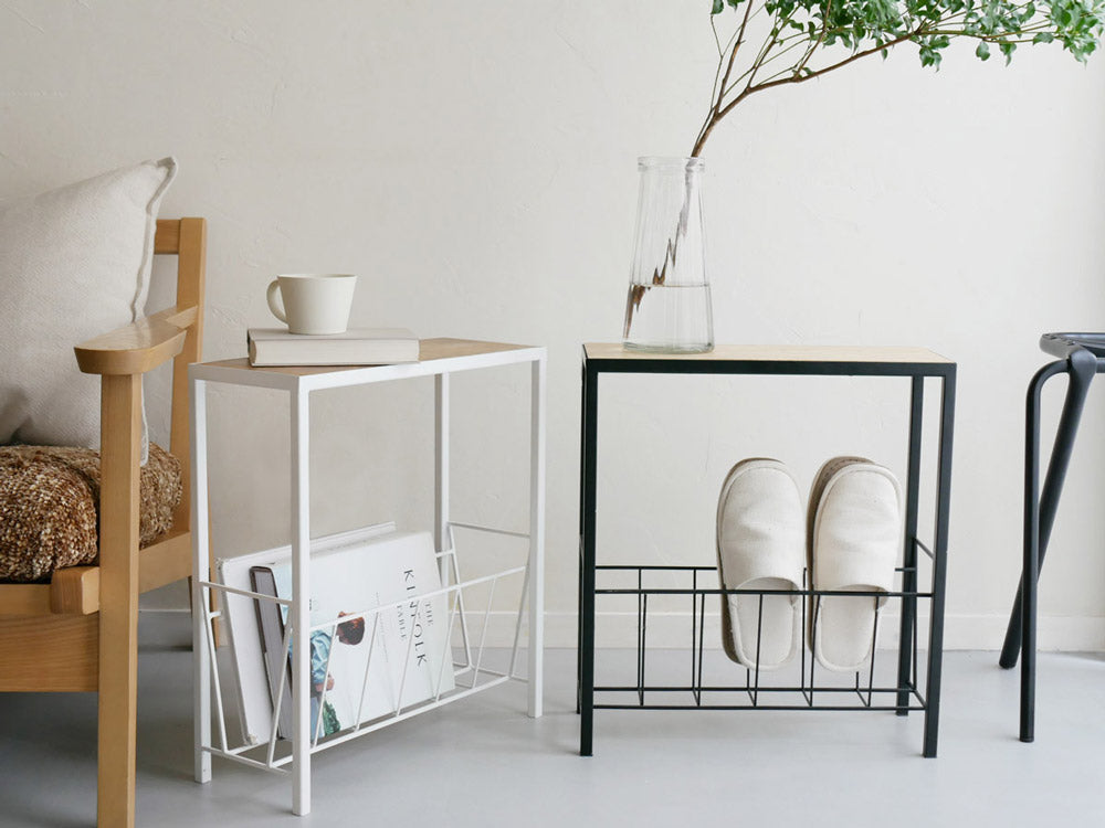 POSH LIVING/ポッシュリビング＞マガジンラック ブラック – カチモ