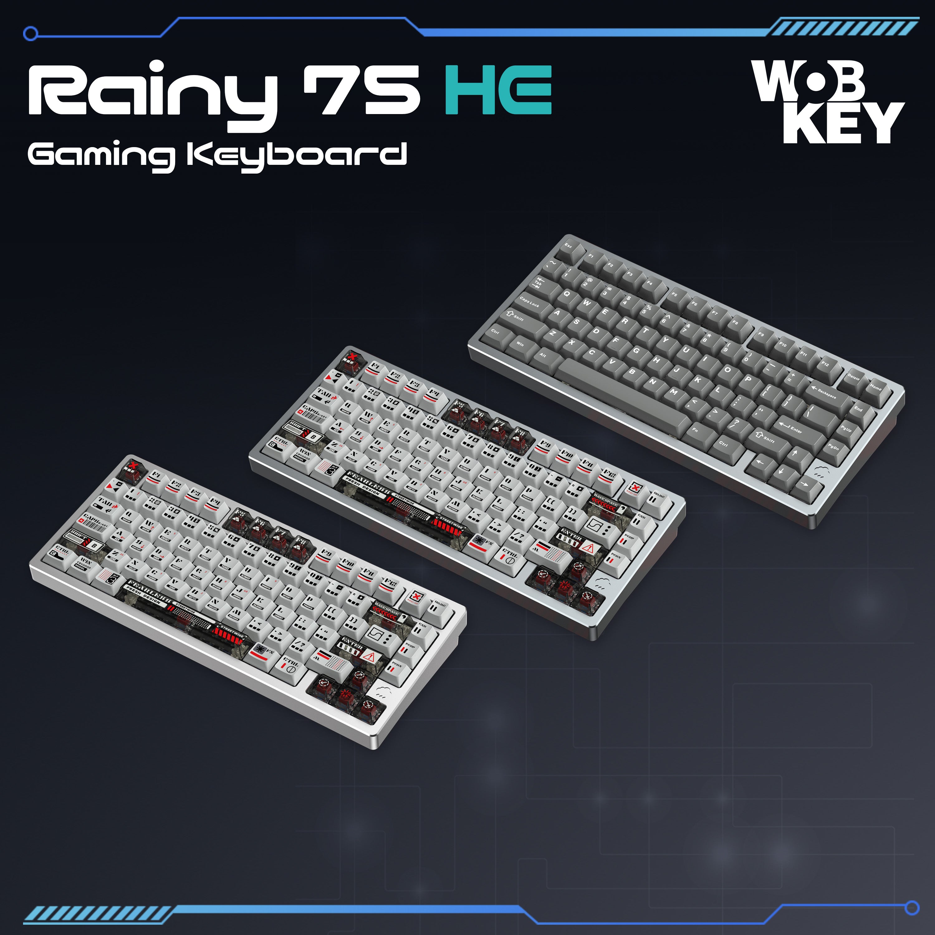 WOBKEY Rainy 75 HE (Jade Pro Switch) [Gaming Keyboard]