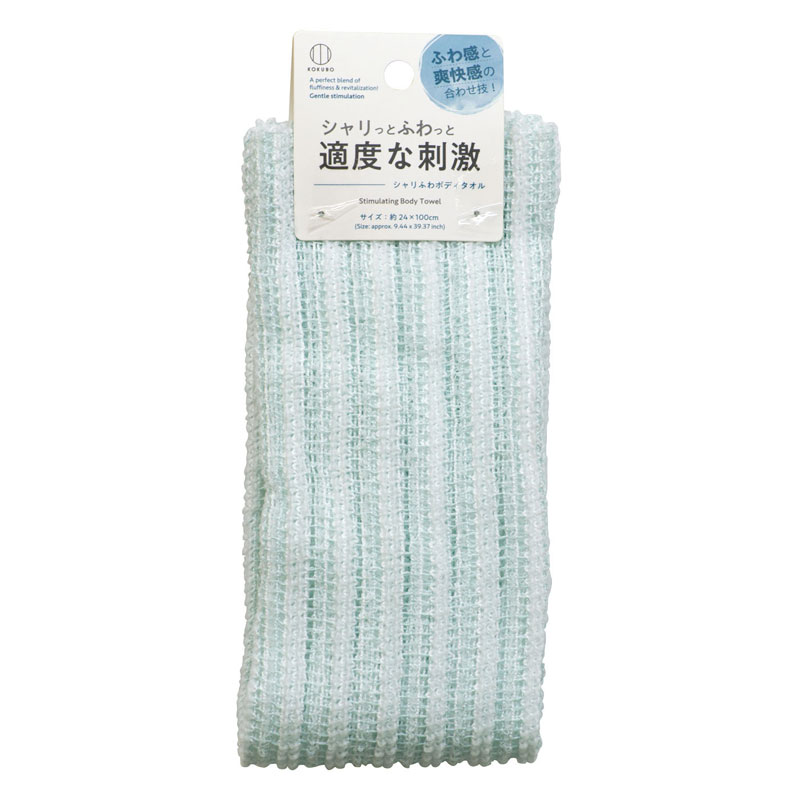 シャリふわボディタオル | 商品情報 | KOKUBO 小久保工業所（家庭