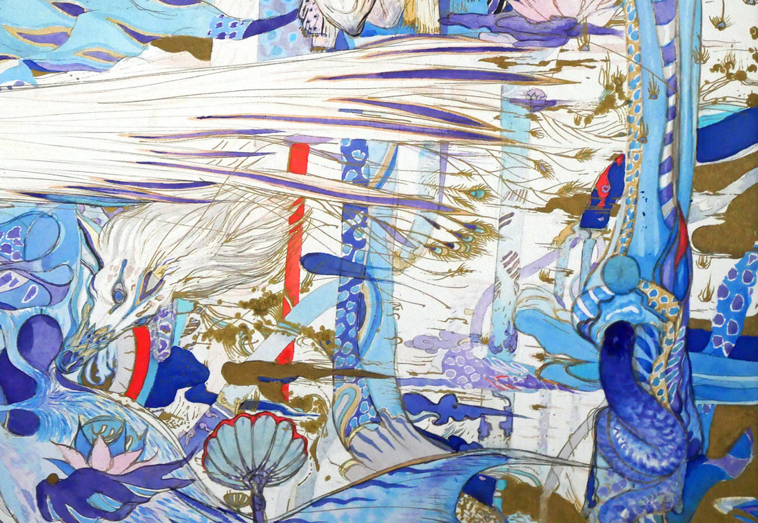 天野喜孝「飛天Vデラックス」ジクレ版画 絵画買取・販売の小竹美術