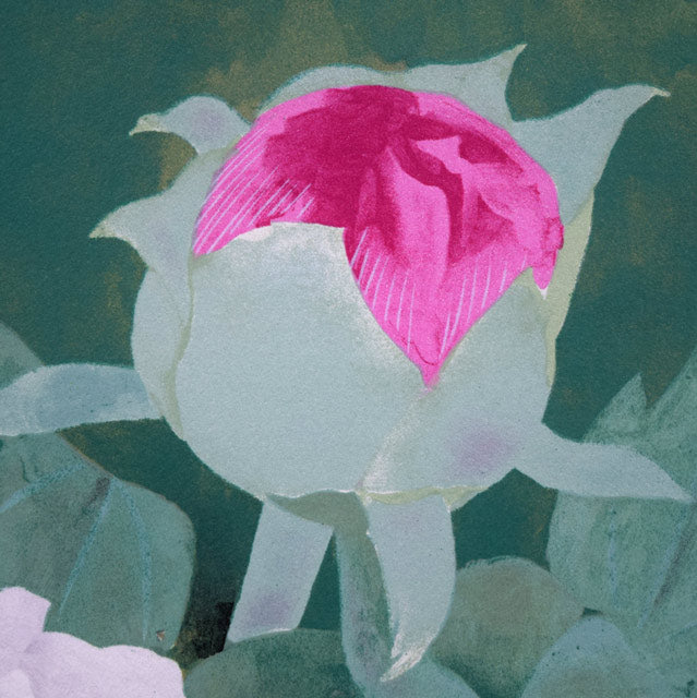 松尾敏男「富貴花（牡丹）」リトグラフ 絵画買取・販売の小竹美術